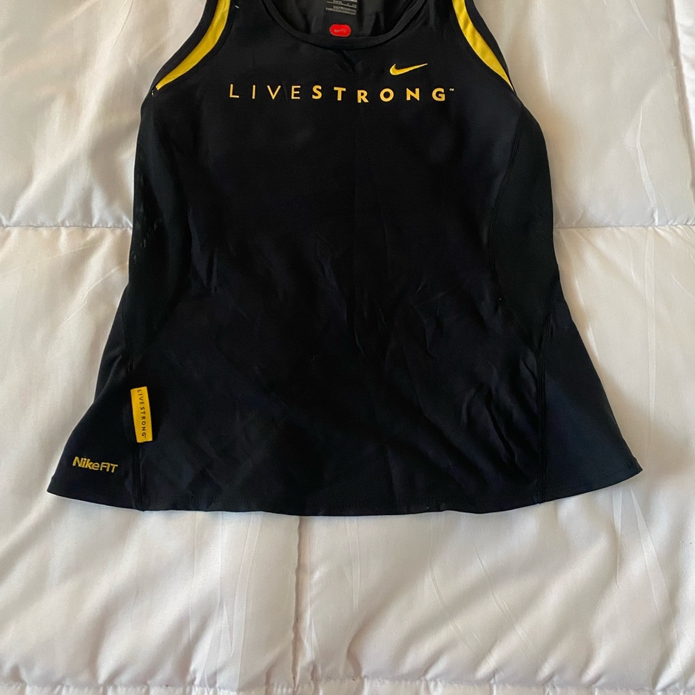 Nike Livestrong Black Tank top Size small